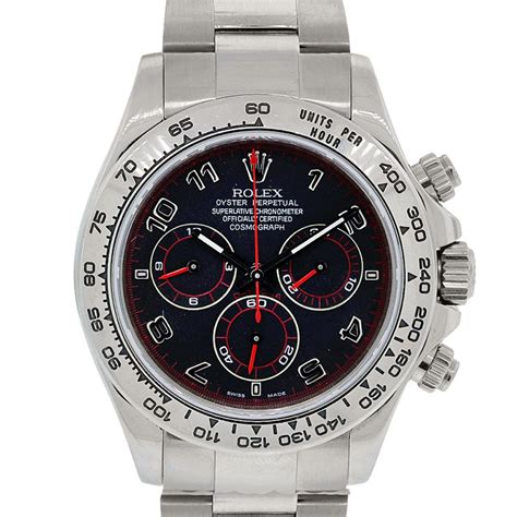 rolex daytona black and red